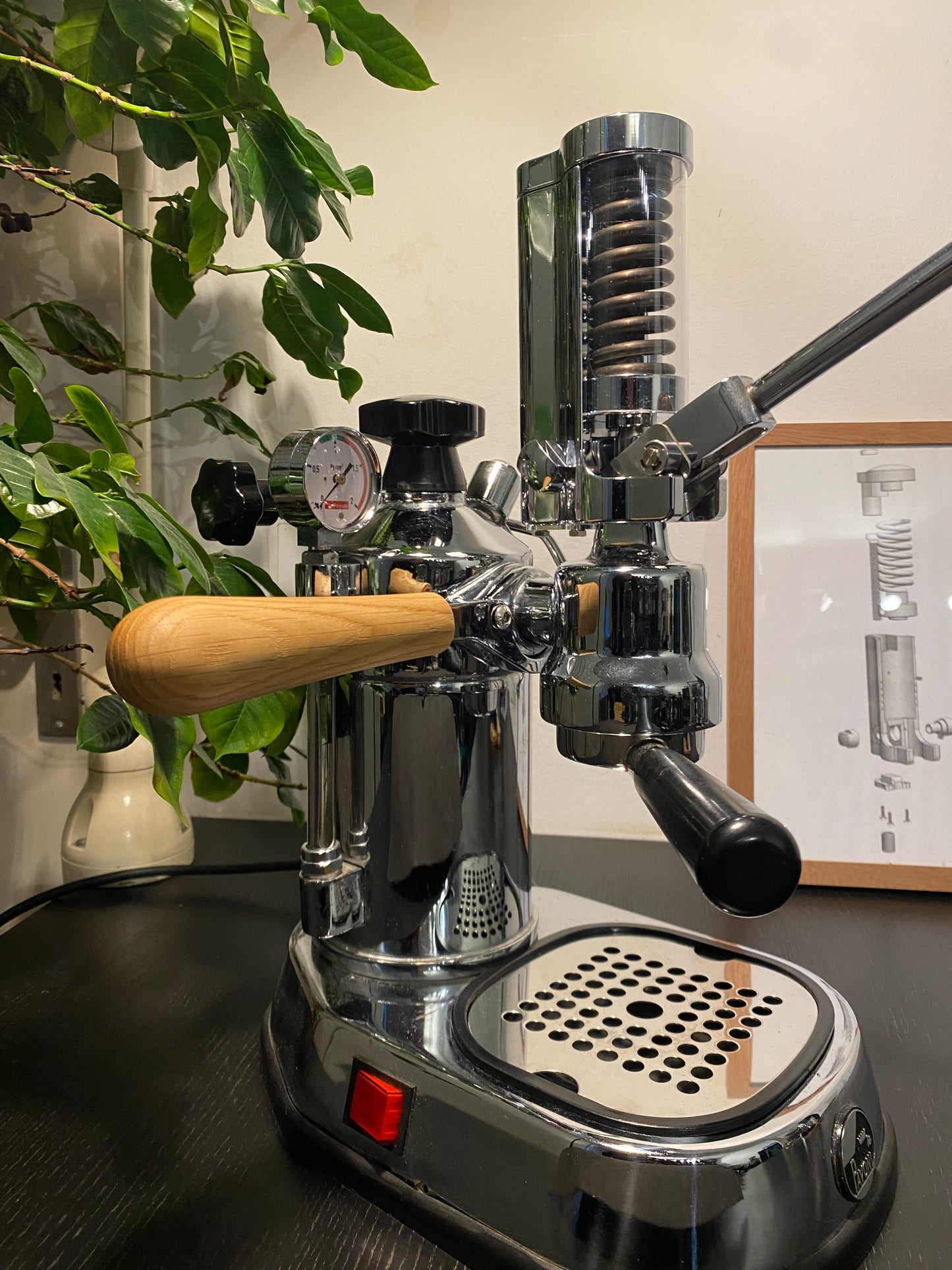 Zusatzgriff Eiche Holz